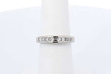 0.18ctw Diamond Ring In 14k White Gold 3.5 Grams Size 5.5 Eb0625loxdu
