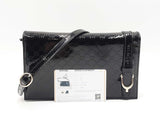 Gucci Nice Crossbody Wallet In Black Microguccissima Patent Leather Fw0126lrzdu
