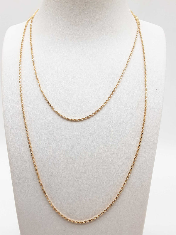 14k Yellow Gold Hollow Rope Chain 36in 7.2g Do1024orxde 144020023436