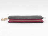 Christian Dior Diorissimo Leather Zip Around Wallet Black Aa0325orzsa
