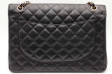 Chanel Double Flap Black Quilted Caviar Shoulder Bag Eb0726orxzsa