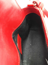 Versace La Medusa Mini Top Handle Red Patent Leather Crossbody Eb1125orxdu