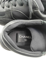 Chanel Low Top Black Sneakers Size 35 Eb1024oxzsa