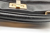 Fendi Peek-a-boo Black Leather Top Handle Bag Eb0426cxzde