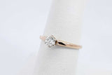0.20ctw 14k Yellow Gold Diamond Solitaire Ring 1.6 Grams Size 6.5 Eb0526lpxdu