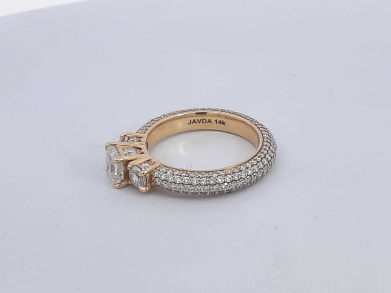 4.12 Cttw 14k Yellow Gold 8.6 G Fancy Wedding Ring Size 10 Aa0525wexzsa