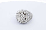5.1cttw Diamond 14k White Gold Ring 23.2 Grams Size 8.5 Eb0626ocirde