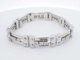 1.20 Cttw Diamond 14k White Gold 67 Grams Bracelet 8 Inches Aa0726pzxzsa