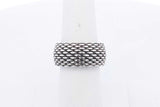 Tiffany & Co. Sterling Silver Somerset Mesh Ring 9 Grams Size 6 Eb0724crsa