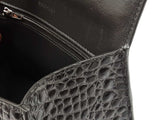 Balenciaga Hourglass Gray Crocodile Embossed Leather Top Handle Bag Fw0724lorxdu