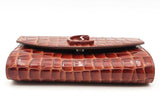 Christian Louboutin Loubi54 Alligator Embossed Leather Wallet On Chain Eb0225pxzsa