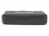 Balenciaga Everyday Chain Wallet With White Logo Aa0726wrzsa