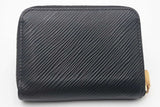 Louis Vuitton Black Epi Leather Love Lock Zippy Coin Purse Wallet Eb0626lcrdu