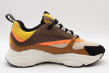 Christian Dior B22 Ebony Yellow Camel Technical Mesh Sneakers Size 42 Eb526lxzsa