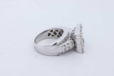 0.8cttw Diamond Ring In 14k White Gold 10.2 Grams Size 6 Eb0926exzde
