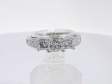 1.35 Cttw Diamond 14k White Gold Anniversary Ring 4.9 Grams Size 7 Aa0625cxzsa