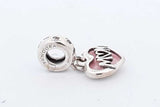 Pandora 925 Sterling Silver Mom Heart Dangle Charm2.8 Grams Eb0924rdu