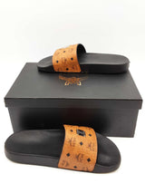 Mcm Cognac Visetos Slides Size 40 Eb0825rxde