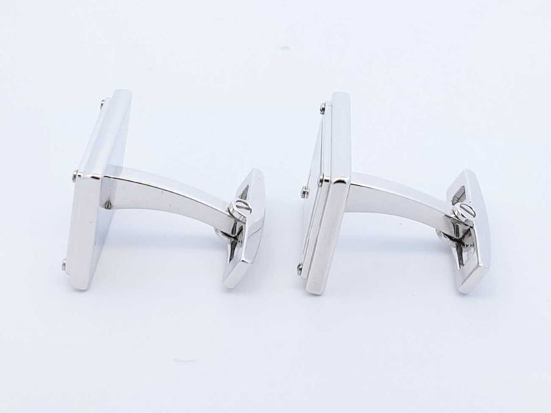 Cartier Sterling Silver & Mother Of Pearl Cufflinks 17 Grams Fw0225wrzdu