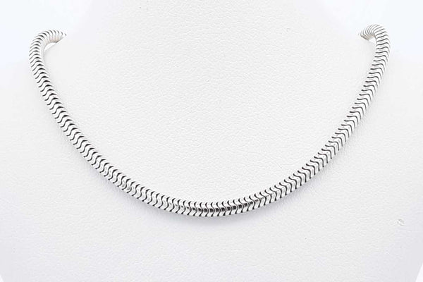 Tiffany & Co. Sterling Silver Snake Chain 19.3 Grams 30 Inch Eb0824srsa