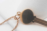 Tiffany & Co. 18k Yellow Gold Key Pendant Necklace 4 Grams 18 Inches Eb0725pxzsa