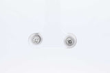 0.2cttw Diamond Stud Screwback Earrings In 14k White Gold 0.7 Grams Eb0626cxdu