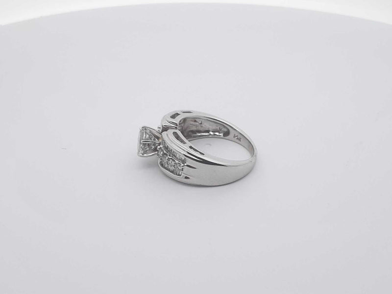 1.27ctw Diamond 14k White Gold 7.9 Grams Ring Size 7 Sd0625lozxsa