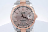 Rolex Datejust 41mm Sundust Dial Stainless & Everose Gold Watch Eb0426lxxxzde