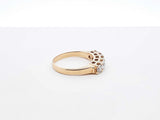 0.75 Cttw Five Stone Diamond & 14k Yellow Gold Ring 3.4 Grams Size 6 Fw0625ozxdu