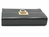 Salvatore Ferragamo Leather Evening Shoulder Bag Black Aa1026ozxsa