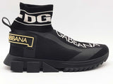 Dolce & Gabbana Sorrento Logo Sock Sneakers Black Size 8 Aa0126lcrsa