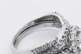 1.61cttw Diamond Ring In 14k White Gold 6 Grams Size 7.75 Eb0126llrxsa