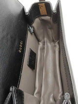 Gucci Sylvie Black Leather Crossbody Bag Eb1026exzsa