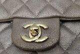 Chanel Quilted Metallic Iridescent Leather Mini Flap Bag Eb1026erxsa