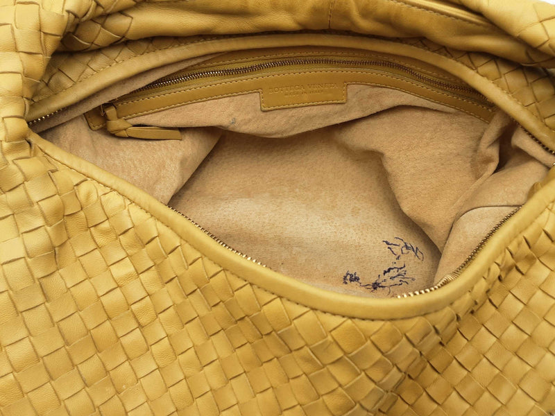 Bottega Veneta Yellow Intrecciato Nappa Leather Hobo Bag Fw1224orxsa