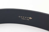 Gucci X Adidas Marmont Leather Belt With Double G Buckle Size 75/30 Eb0526loxsa