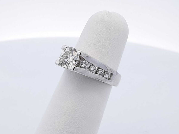 1.75 Cttw Diamond & 14k White Gold Ring 6.5 Grams Size 4.5 Fw0525lxxzdu