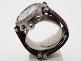 Cartier 2412 36mm Pasha Chronograph White Grid Dial Steel Watch Do0625oxzxde