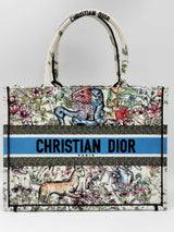 Christian Dior Embroidered Canvas D- Constellation Book Tote Bag Eb0824lxxzdu