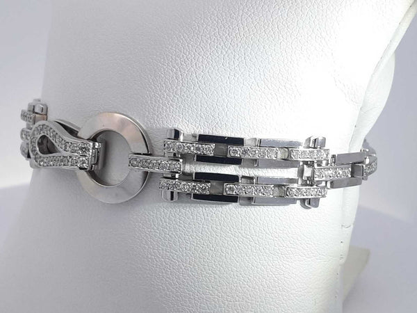 1.17 Cttw Diamond 14k White Gold 22.1 Grams Fancy Bracelet 7 In Aa0725lwxzsa
