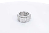 Approx. 5.8ctw Diamond Eternity Band In 18k White Gold 10.3g Size 6 Eb0225wrxzsa