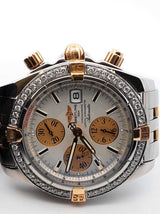 Breitling Chronomat Evolution Diamond & Steel 44mm Automatic Watch Fw1124pixzdu