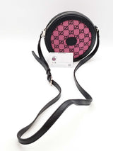 Gucci Gg Monogram Pink Canvas Round Crossbody Bag Eb0526pxzde