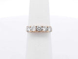 0.75 Cttw Five Stone Diamond & 14k Yellow Gold Ring 3.4 Grams Size 6 Fw0625ozxdu