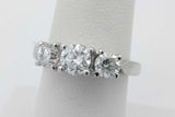 0.95cttw Diamond Ring In Platinum 8.1 Grams Size 6.25 Eb1026sxzsa
