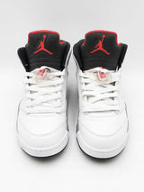 Nike Air Jordan 5 Retro "White Cement" Leather Sneakers Size 8.5 Fw0225lxzdu