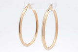 18k Yellow Gold Hoops Earrings 2.6 Grams Eb0826olxsa