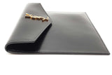 Yves Saint Laurent Black Leather Uptown Pouch Eb0626orxde
