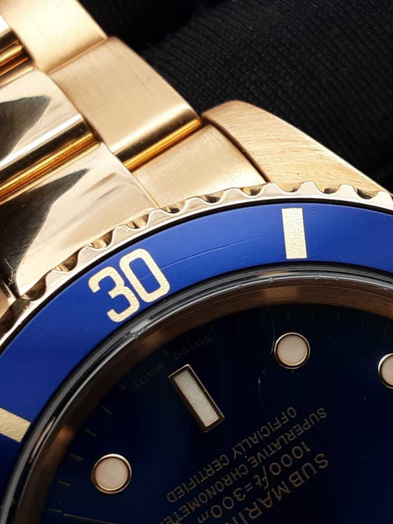 Rolex Submariner Date 40mm Watch In 18k Yellow Gold 170 Grams Fw0824lexzxdu