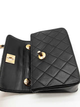 Chanel Mini Quilted Black Leather Crossbody Bag Eb0526lorxde